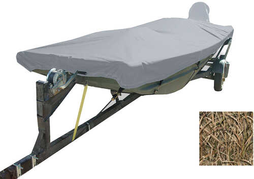 Carver Performance Poly-Guard Styled-to-Fit Boat Cover f/16.5&#39; Open Jon Boats - Shadow Grass