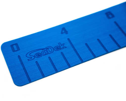 SeaDek 4" x 36" 3mm Fish Ruler w/Laser SD Logo - Bimini Blue