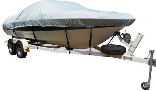 Carver Flex-Fit&trade; PRO Polyester Size 2 Boat Cover f/V-Hull Runabout or Tri-Hull Boats I/O or O/B - Grey