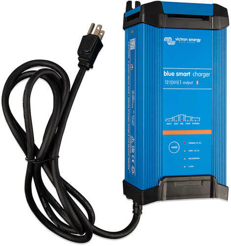 Victron Blue Smart IP22 12VDC 30A 1 Bank 120V Charger - Dry Mount