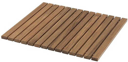 Whitecap Roll-Up Shower Mat - Teak