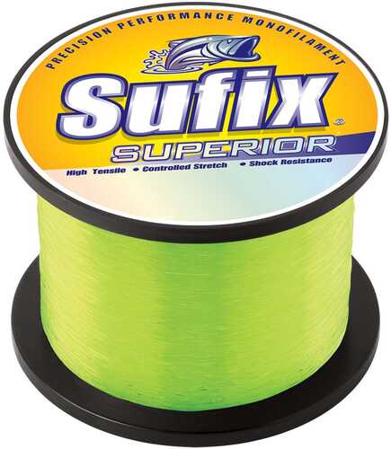 Sufix Superior Hi-vis Yellow Monofilament - 30lb - 3950 Yds