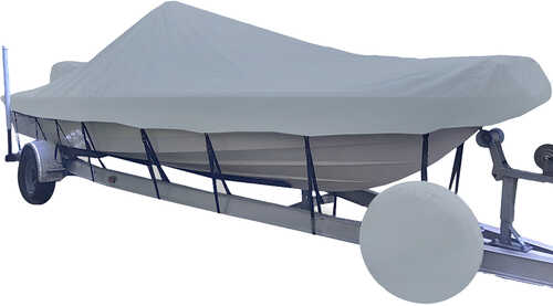 Carver Sun-DURA® Styled-to-Fit Boat Cover f/19.5' V-Hull Center Console Shallow Draft Boats - Grey