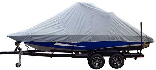 Carver Sun-DURA® Specialty Boat Cover f/23.5' Inboard Tournament Ski Boats w/Wide Bow & Swim Platform - Grey