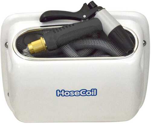 HoseCoil Side Mount Expandable Enclosure w/25′ & Rubber Tip Nozzle