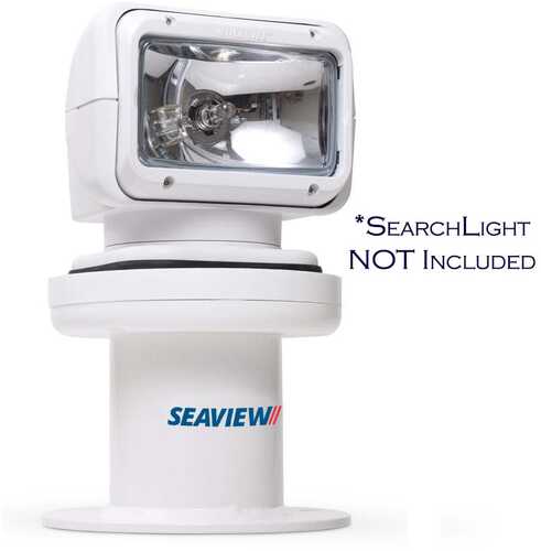 Seaview 6.38" Vertical Searchlight & Thermal Camera Mount W/8" Round Base Plate