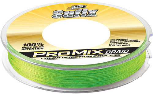 Sufix Promix® Braid - 15lb - Neon Lime - 300 Yds