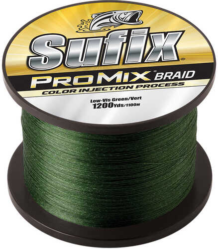 Sufix Promix® Braid - 10lb - Low-vis Green - 1200 Yds