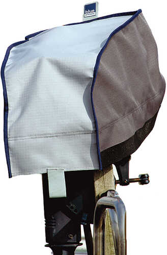 Blue Performance Outboard Motor Cover