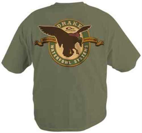 Drake T-Shirt Logo Duck Label Army Green Short Sleeve Size Xxl