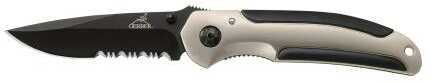 Gerber Folding Knife With Serrated Edge Drop Point Blade Md: 05849