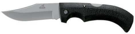 Gerber Folding Knife With Plain Edge Clip Point Blade & Sheath Md: 06069