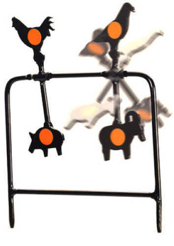 Gamo Plinking Target Resettable - Animal Targets - Corrosion Resistant Powder Coating - 12 Orange Bullseye stickers Incl