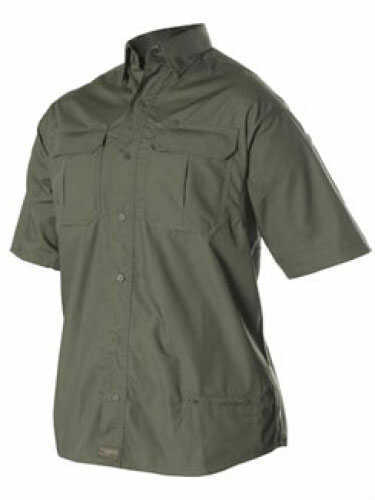 Warrior Wear Lightweight Tactical Shirts Olive Drab - 2X-Large - Short Sleeve - Durable 5.1 Oz. Poly/Cotton Ripstop Cons