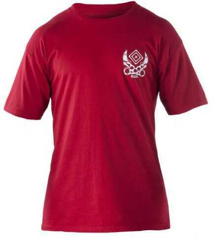 5.11 Inc Logo Short Sleeved Tshirt Tarani Cardinal Medium