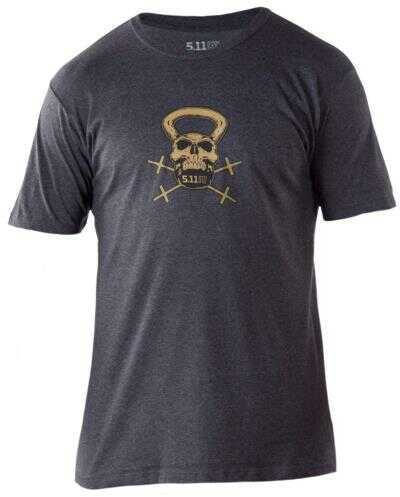 5.11 Inc Recon Skull Kettle T Shirt Heather Charcoal Medium