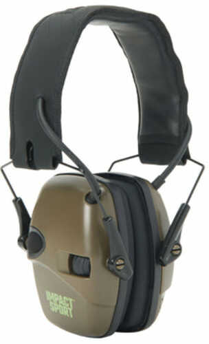 Howard Leight Impact Sport Bluetooth Earmuff Flat Dark Earth Black Band 21Db