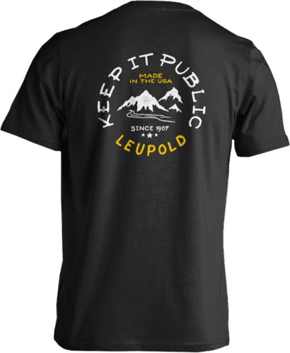 Leupold Women Keep It Public Tee Side Seam Cotton Black Large