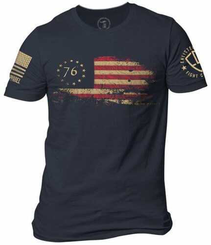 Nine Line Apparel Enlisted 9 Mens T-shirt 76 Flag Navy Xl