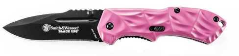 Smith & Wesson Black Ops 3 Liner Lock MA Pink Knife