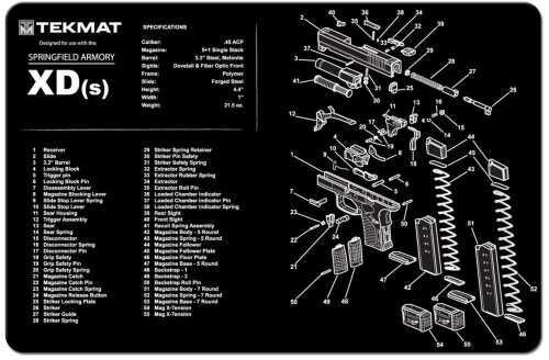 TekMat Springfield Armory XDS - 11X17In