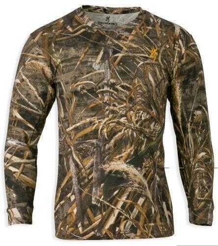 Browning Wasatch Cotton Long Sleeve T-Shirt- Realtree Max5 Size- XL