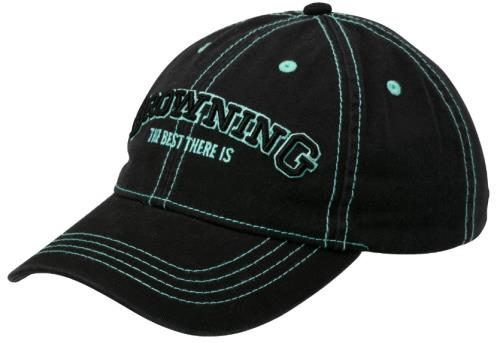 Browning Heidi Women's Cap, Slide Buckle Closure, Black/Aqua Md: 308030561