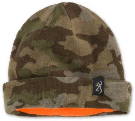 Browning All Season Knit Beanie- Camo/Blaze