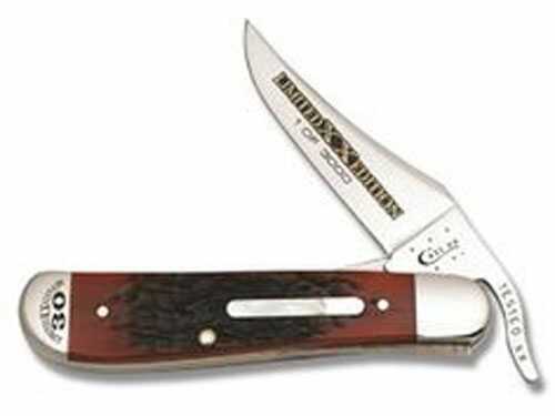 Case Limited Edition Brick Red Bone Russlock Stainless 1/3000 Knife