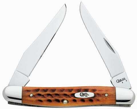 Case Muskrat 2 Blade 37/8" Persimmon Orange Bone