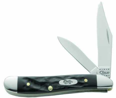 Case Peanut 2 Blade 2 7/8" Rough Black