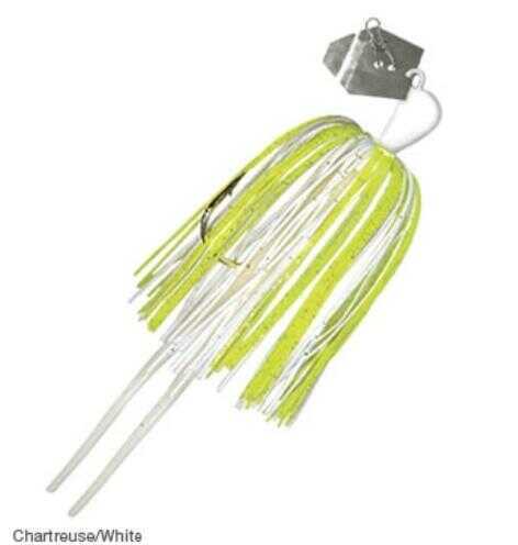 Z-Man Fishing Products Chatter Bait 3/8 Ounce 5/0 Hook Size Chartreuse White Lure, Md: CB38-09