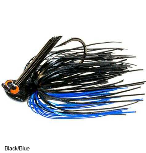 Z-Man CrossEyeZ Flipping Jig, 3/8-Ounce Black/Blue, 1-Pack Md: CEFL12-08