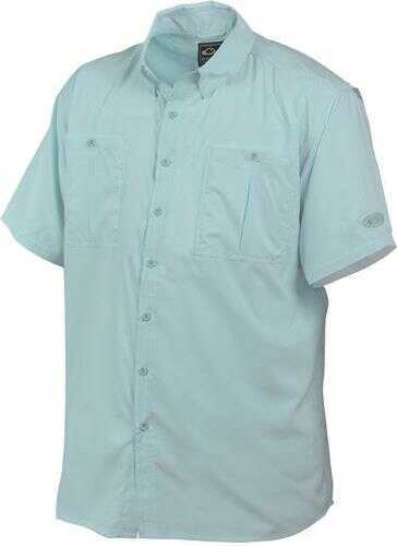 Drake Waterfowl Systems Flyweight Shirt with Vented Back Short Sleeve, Small, Baby Blue