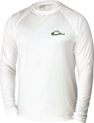 Drake Long Sleeved Performance Sun T White Size- 2xl