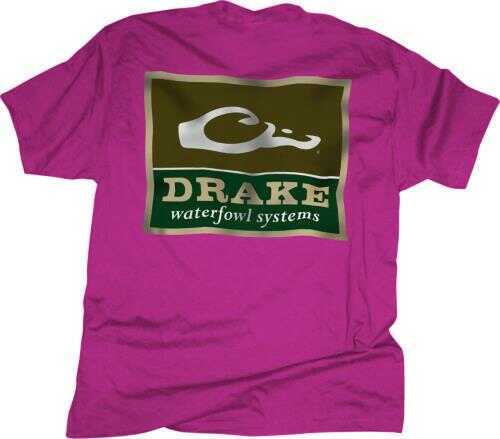 Drake Waterfowl Short Sleeve Logo T-Shirt, Wow Pink, Large Md: DT1941-PNP-3