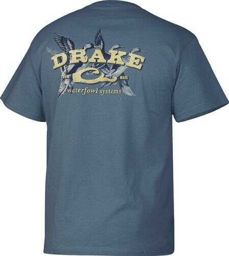 Drake Waterfowl Sprigs S/S T-Shirt, Slate 2XL Md: DT2040-SLA-5