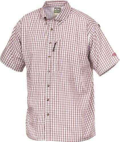 Drake Ss Delta Shirt Red Plaid Size-2 Xl