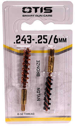 Otis Bore Brush Bronze/nyl 2pk .243