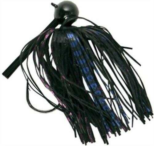 Lucky Strike Football Jig 1/2Oz Black Blue Flash Md#: MCFJ12-15-1