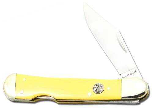 Sarge 1BLD Yellow Handle LCK Bk 3"