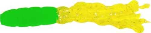 H&H Solid Body Crappie Tube 1 1/2 20Pk Green/Chartreuse Glittert Tail Md#: SBT10-07