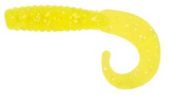 H&H Salty Grub Curl Tail 3In 10Pk Chartreuse Glitter Md#: SCT310-02