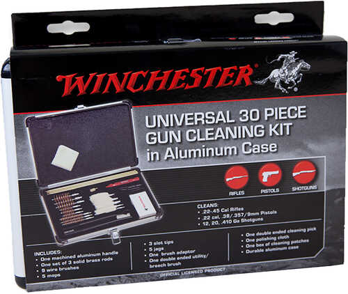 Winchester Universal Cleaning Kit Aluminum Case 30 pc.  