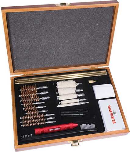 Winchester Universal Cleaning Kit Wooden Case 30 pc.  