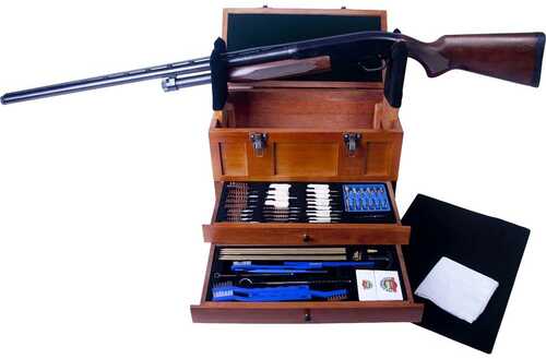 Gunmaster Universal Cleaning Kit Wooden Toolbox 63 pc.  