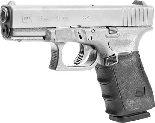 Hogue 17240 Wrapter Adhesive Grip Made Of Rubber With Black Finish & Grain Texture For Glock 19 Mos 23 32 Gen4