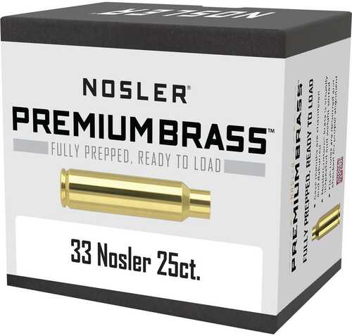 Nosler 10222 33 Nosler Pistol Brass 25 Per Box