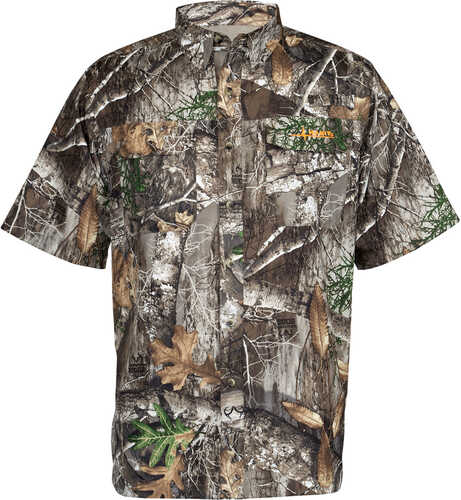 Habit Hatcher Pass Camo Guide Short Sleeve Shirt Realtree Edge Medium 