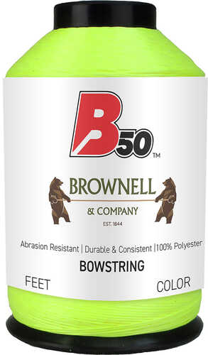 Brownell B50 Bowstring Material Fluorescent Yellow 1/4 lb. Model: FA-TDFY-B50-14